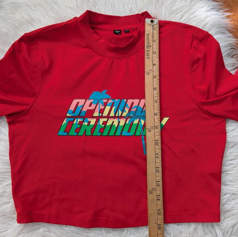 Opening Ceremony Rash Guard Medium Red - Picture 13 of 13